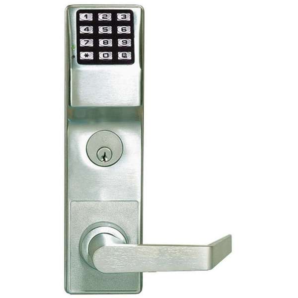 Alarm Lock Trilogy Network Electronic Keyless Lock, Entry with Key Override, Satin Chrome, Series DL ALL-DL6500CRL-26D